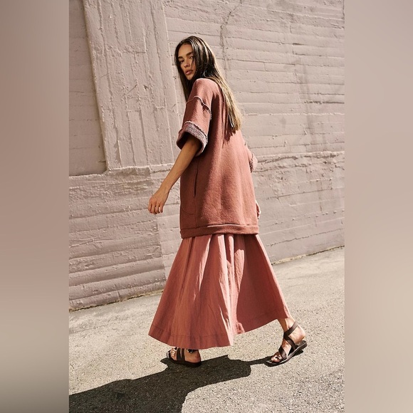 Free People Sweater Women’s XS Carolyn Oversized Sweatshirt or Sweater Dress - Picture 5 of 13